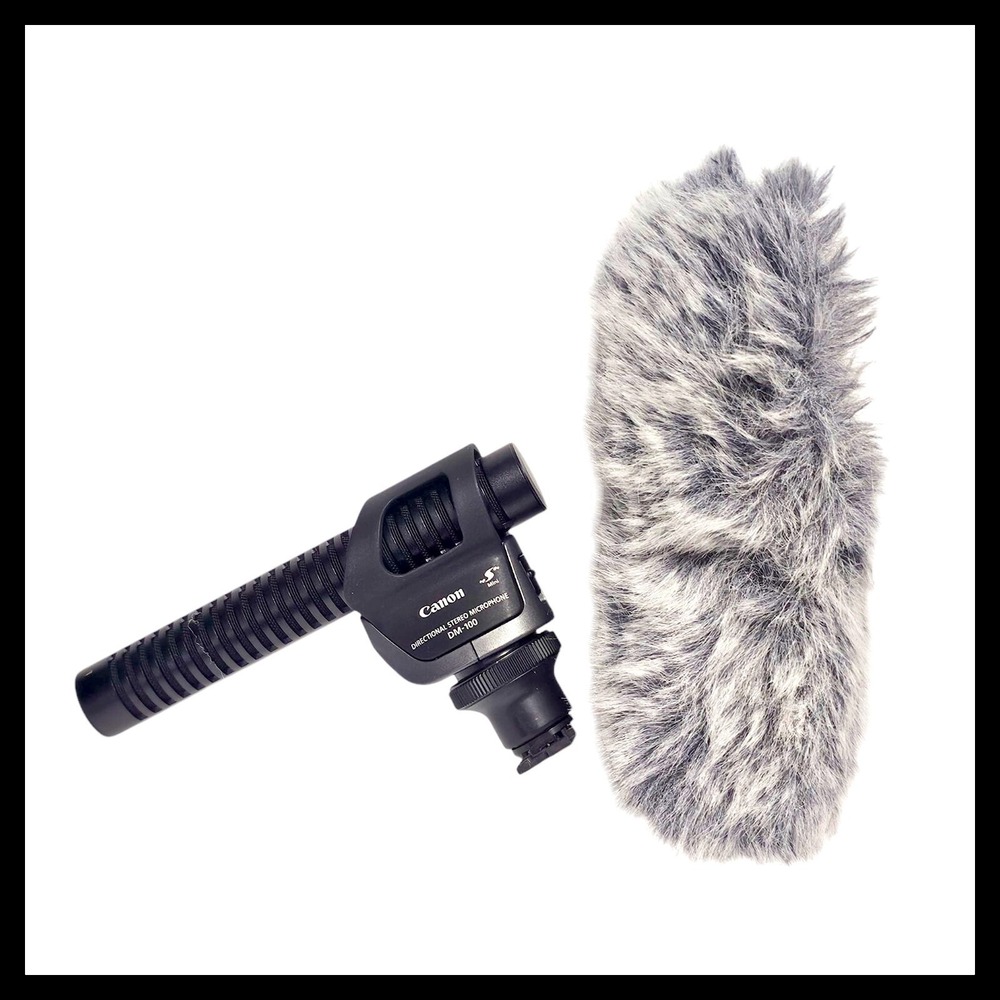 Canon‎ DM-100 Directional Stereo Mono Mini Shotgun Microphone for Camcorders